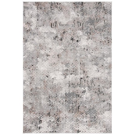 Safavieh 8 x 10 ft. Invista Contemporary Rectangle Power Loomed Area Rug, Beige & Grey INV603B-8